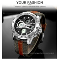 GOLDENHOUR 116 Men's Fashion Watch LED Analog Digital Watches Fashion Chronograph Wristwatch Relogio Masculino